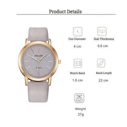 LADY - Grey Yellow - White Rubber - Quartz - 34mm